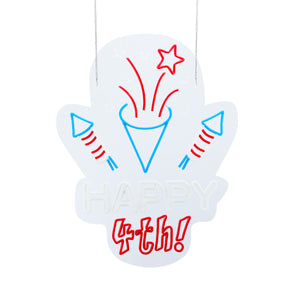 20inch American Neon Lights - Fireworks