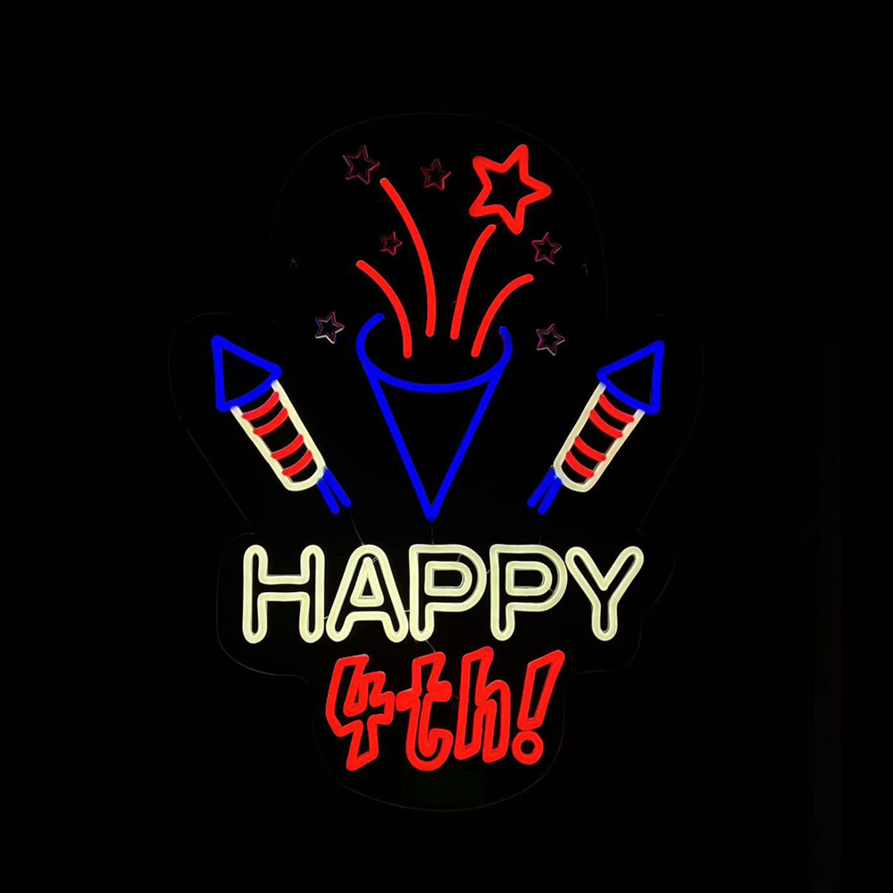 20inch American Neon Lights - Fireworks