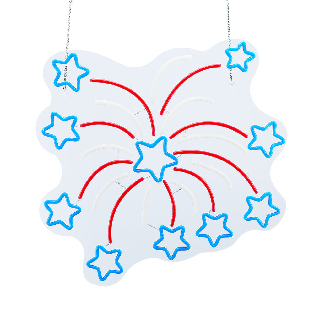 20inch American Neon Lights - Fireworks