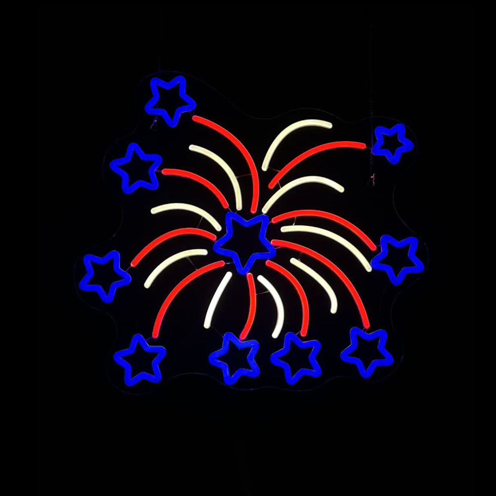 20inch American Neon Lights - Fireworks