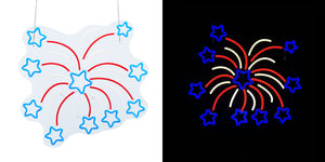 20inch American Neon Lights - Fireworks