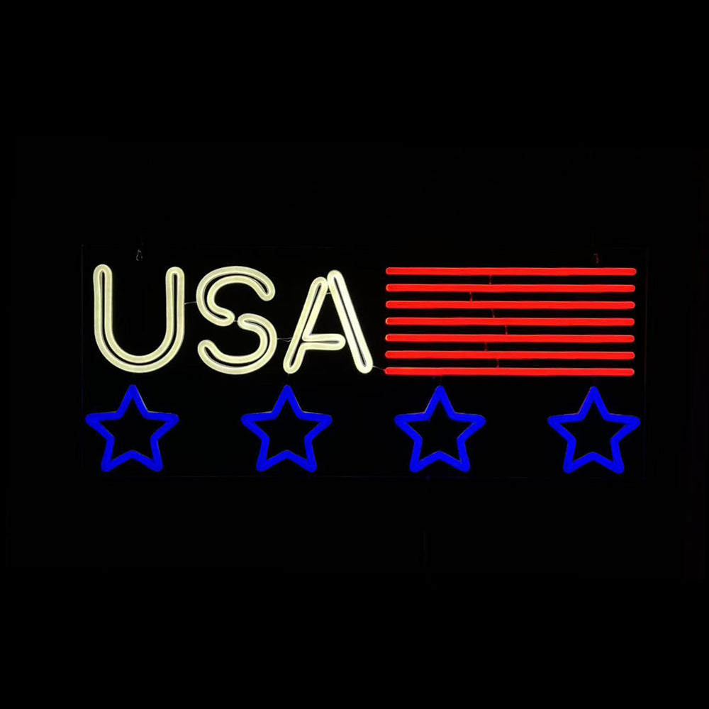 26inch American Neon Lights - US Flag
