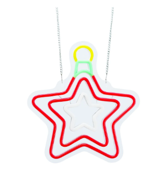 10.6inch Christmas Neon Lights Ornament - Star