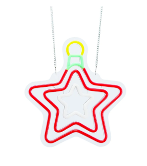 10.6inch Christmas Neon Lights Ornament - Star