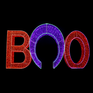 10ft Halloween BOO Arch， 10% White Twinkle
