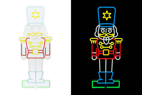 30.8inch Christmas Neon Lights Deco - Nutcracker