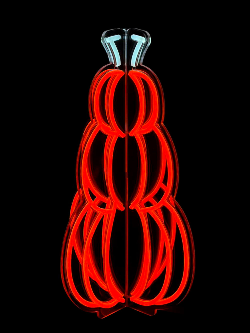 17.9inch Halloween 3D Neon Deco - Stackable Pumpkin