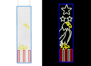 32inch American Neon Porch Sign - Eagel