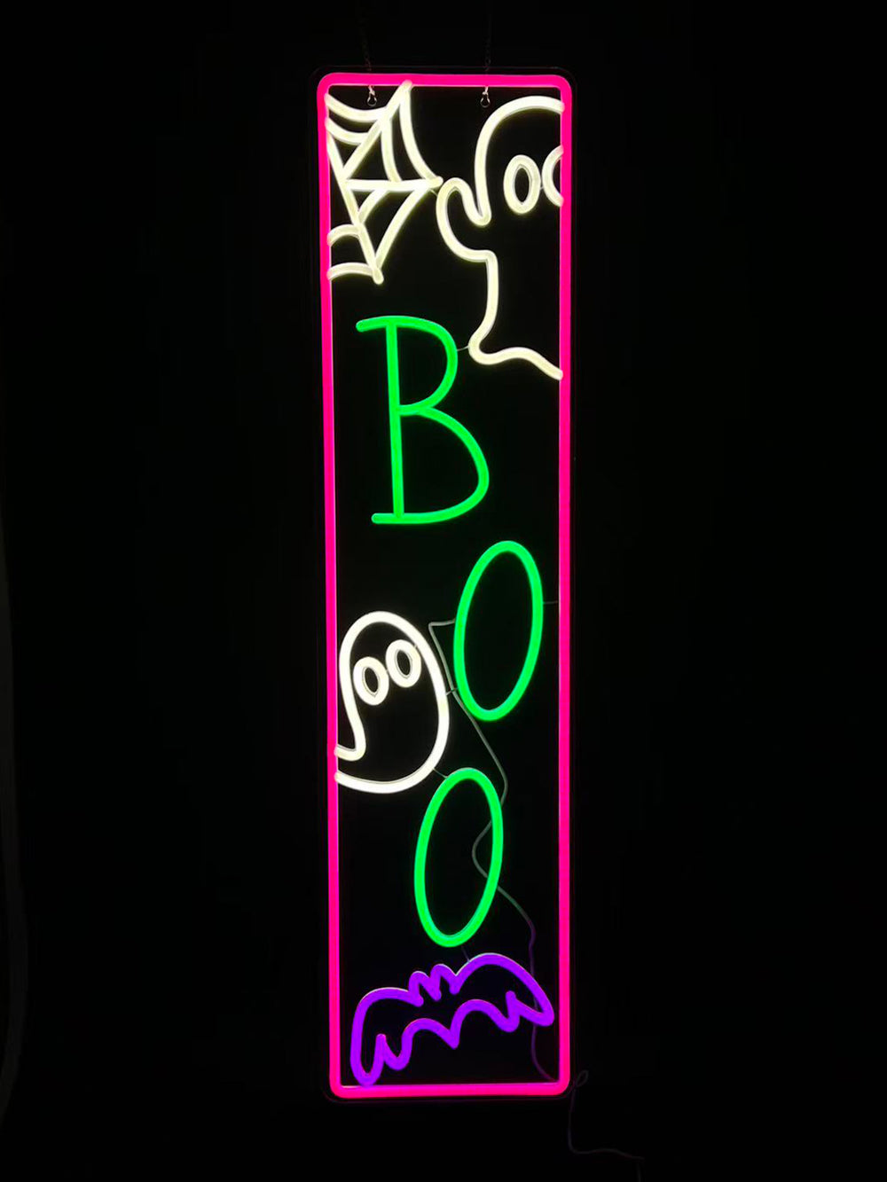 34.6inch Halloween Neon Porch Sign - BOO