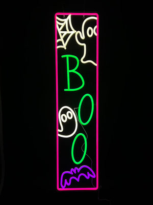 34.6inch Halloween Neon Porch Sign - BOO