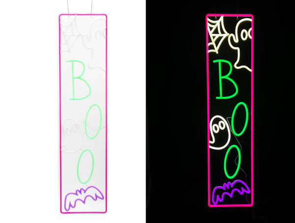 34.6inch Halloween Neon Porch Sign - BOO