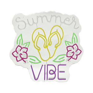 26in W Spring & Summer  Neon Sign - Slipper