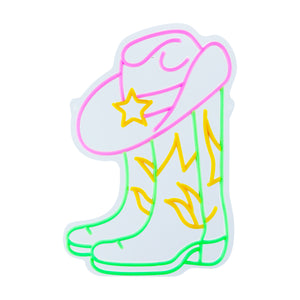 17in Hat And Boots Neon Lights