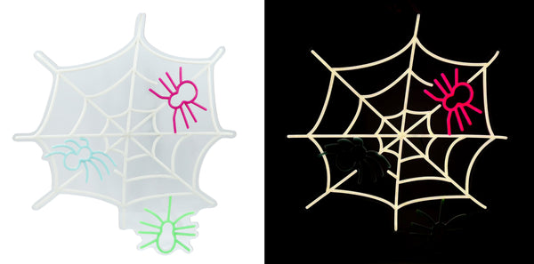 26inch Halloween Animated Neon Lights - Spider Web