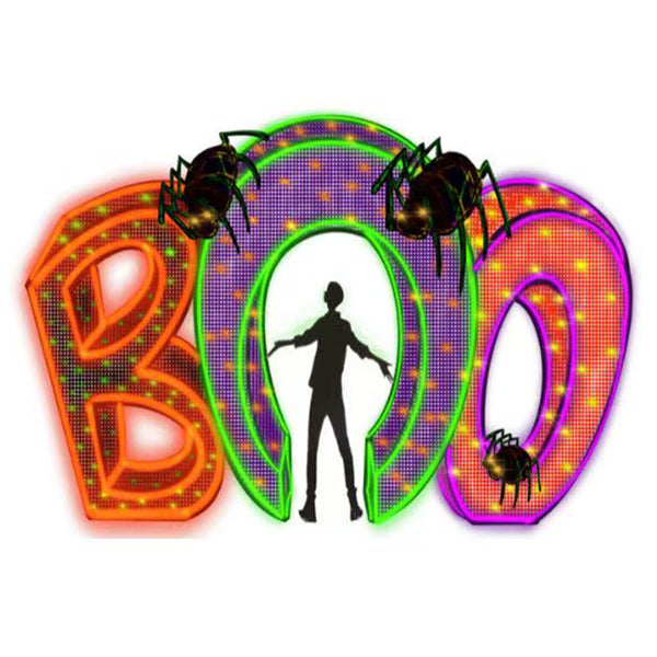 10ft Halloween BOO Arch， 10% White Twinkle