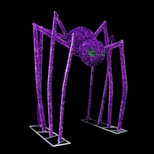 10ft  Halloween Mesh Spider Arch， 10% White Twinkle