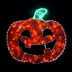 Halloween  Mesh Arch Accessories - Pumpkin,  10% White Twinkle