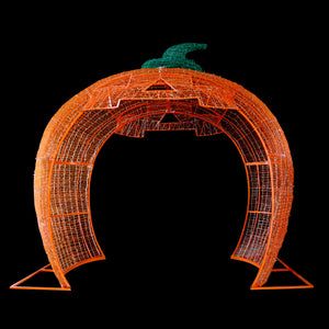 12ft H Pumpkin Arch with 10% Twinkle LED