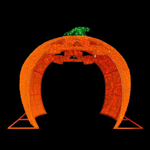12ft H Pumpkin Arch with 10% Twinkle LED