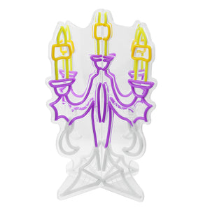 17.5inch Halloween 3D Neon Deco - Candelabra