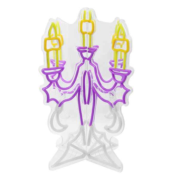 17.5inch Halloween 3D Neon Deco - Candelabra