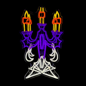 17.5inch Halloween 3D Neon Deco - Candelabra