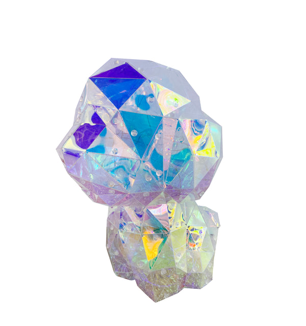 Iridecent Cute Dog. WHITE LIGHTS. USB. 12.2" high.