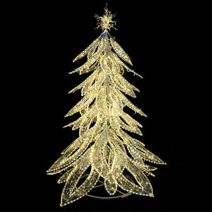 7.5ft WW/CW Commercial Angel Tree 3800 WW/CL LED 20%  Twinkle