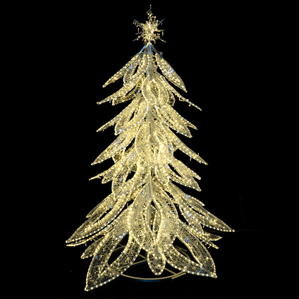 7.5ft WW/CW Commercial Angel Tree 3800 WW/CL LED 20%  Twinkle