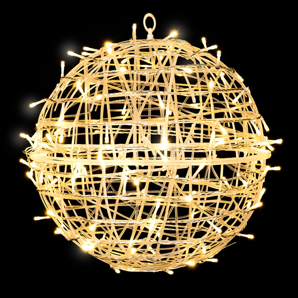 20" Diameter Warm White Sphere  LED, Plastic, Outdoor, IP44, UL Plug