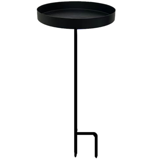 3.5in x 8in Candle Holder Pedestal Stake. Metal. 8in High x 3.5in diameter.