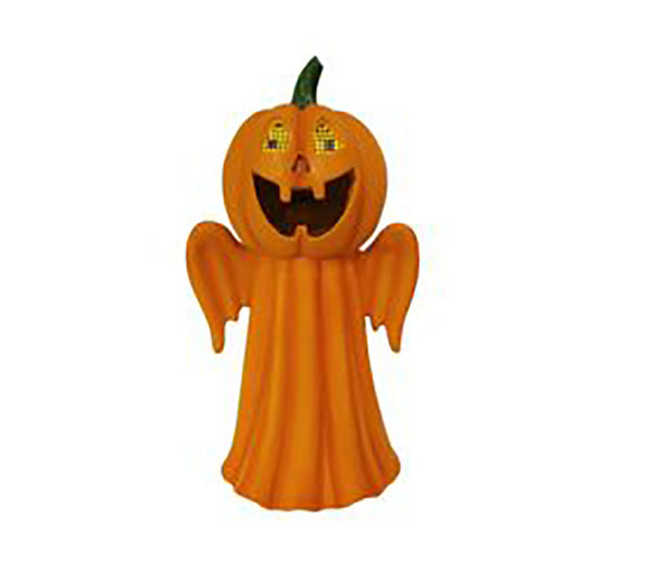 HALLOWEEN LCD EYES | ORG HEAD | ORG GHOST BODY | 18.3IN H | RESIN.