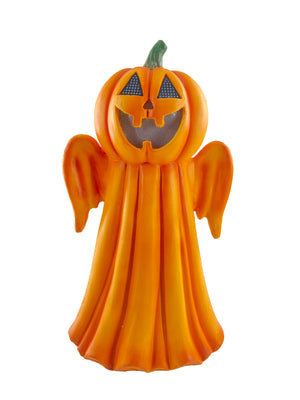 HALLOWEEN LCD EYES | ORG HEAD | ORG GHOST BODY | 18.3IN H | RESIN.