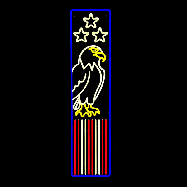 34.6inch American Neon Porch Sign - Eagel