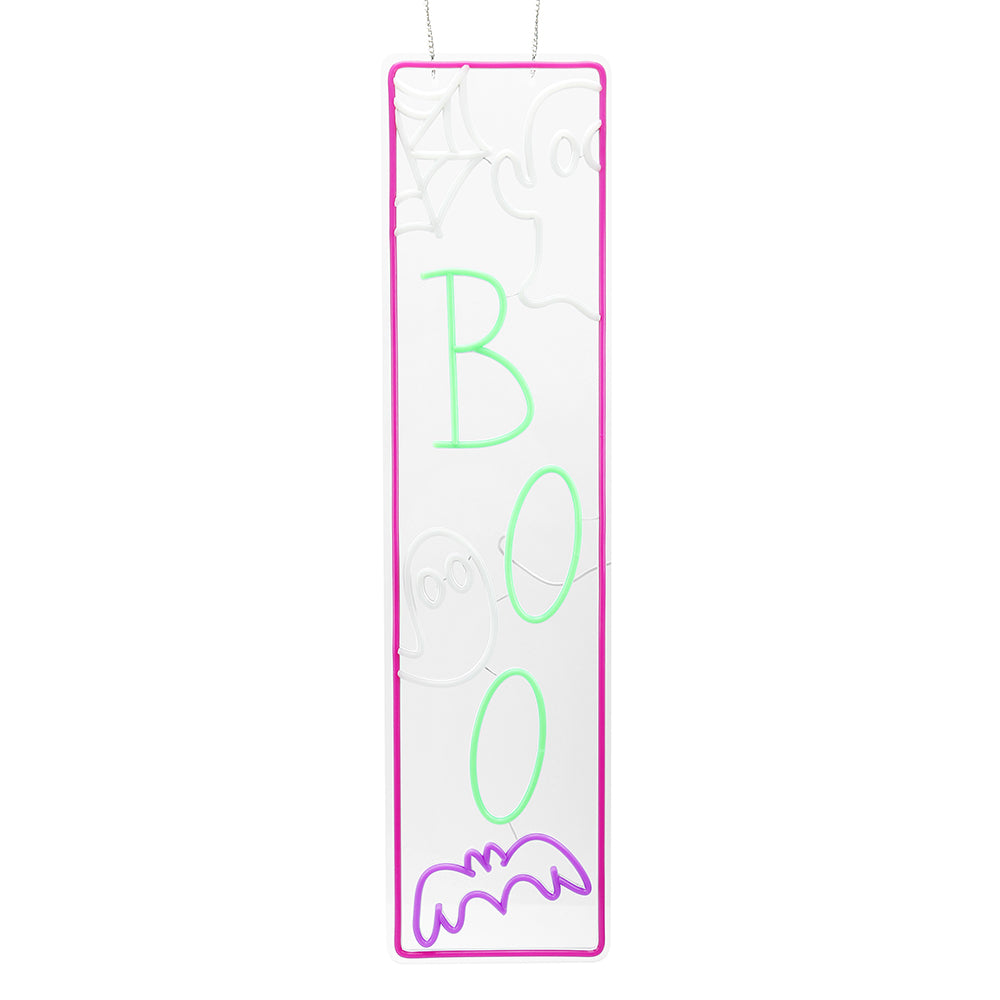 34.6inch Halloween Neon Porch Sign - BOO