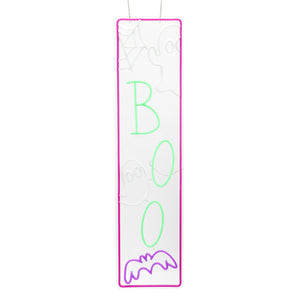 34.6inch Halloween Neon Porch Sign - BOO