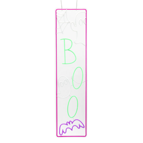 34.6inch Halloween Neon Porch Sign - BOO