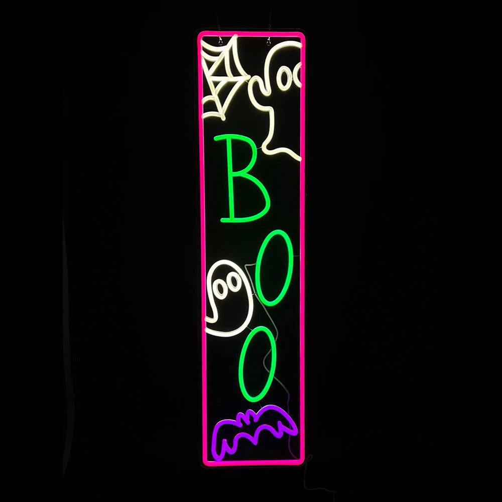 34.6inch Halloween Neon Porch Sign - BOO