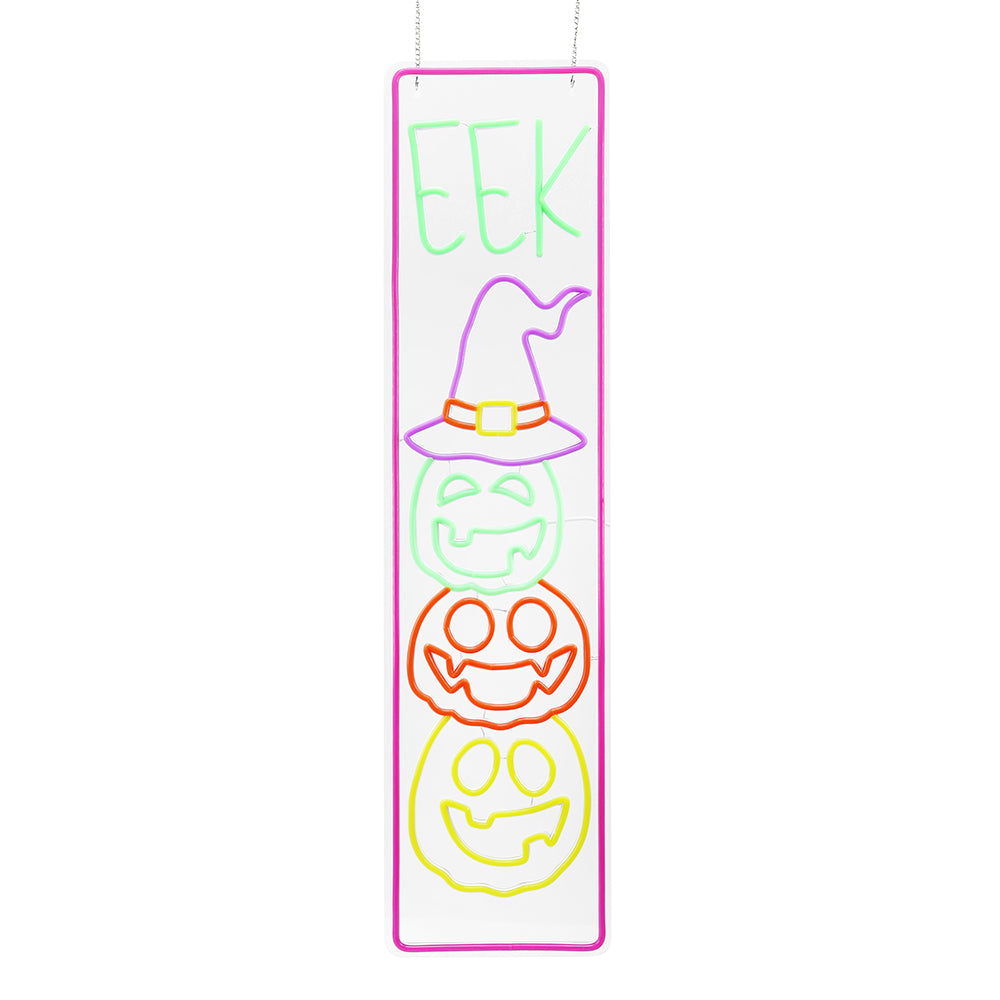 34.6inch Halloween Neon Porch Sign - EEK