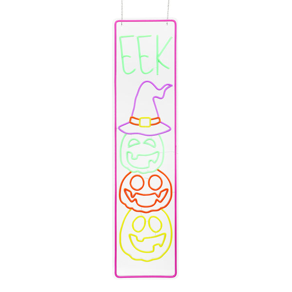 34.6inch Halloween Neon Porch Sign - EEK