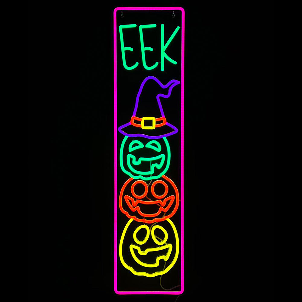 34.6inch Halloween Neon Porch Sign - EEK