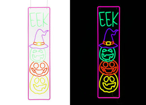 34.6inch Halloween Neon Porch Sign - EEK