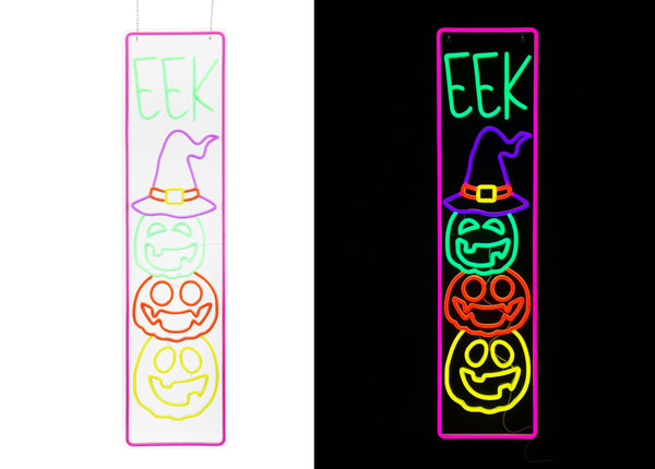 34.6inch Halloween Neon Porch Sign - EEK