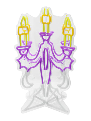 24.2inch Halloween 3D Neon Deco - Candelabra