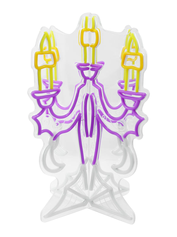 24.2inch Halloween 3D Neon Deco - Candelabra