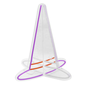 15.6inch Halloween 3D Neon Deco -Witch Hat