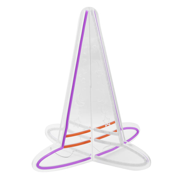 15.6inch Halloween 3D Neon Deco -Witch Hat