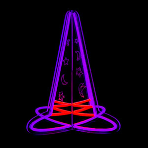 15.6inch Halloween 3D Neon Deco -Witch Hat