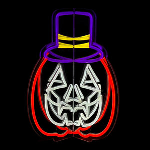 14.8inch Halloween 3D Neon Deco - Pumpkin