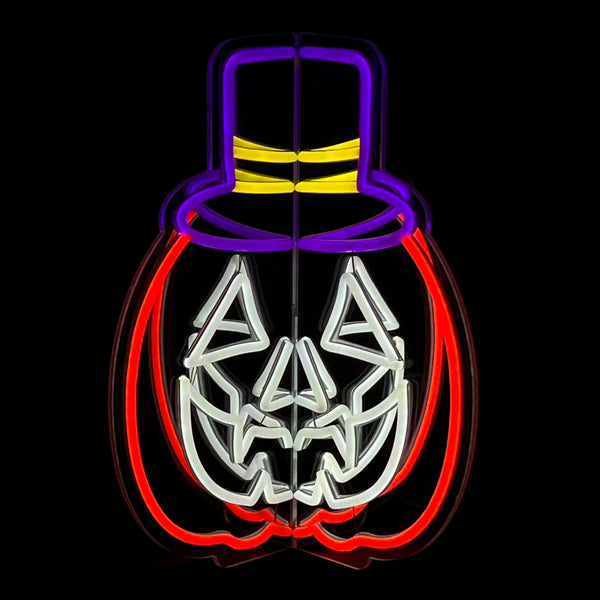 14.8inch Halloween 3D Neon Deco - Pumpkin